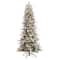 9.5ft. Pre-Lit Flocked Manchester Spruce Artificial Christmas Tree, 650 Lights